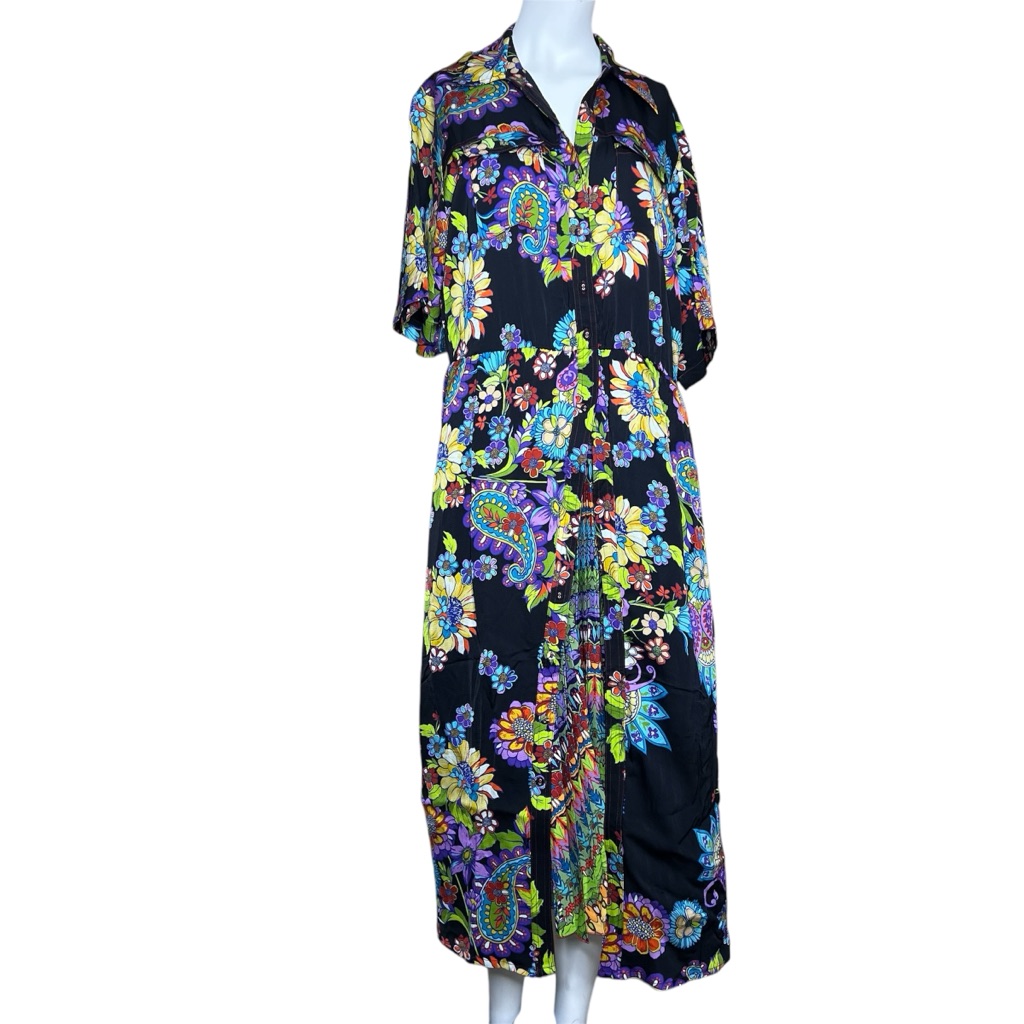 Johnny Was Catriona Dress In Meona Flower Sz L Nwt